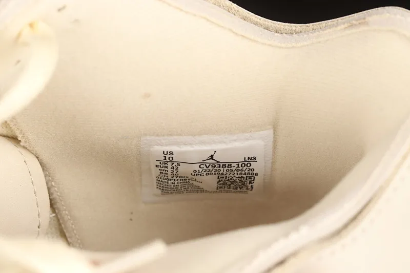 All categories Air Jordan Jordan series basketball shoes Air Jordan 4 foreign trade version OF x Air Jordan 4 Retro "Cream/Sail" AJ4 Joe 4 retro casual sports culture basketball shoes CV9388-100